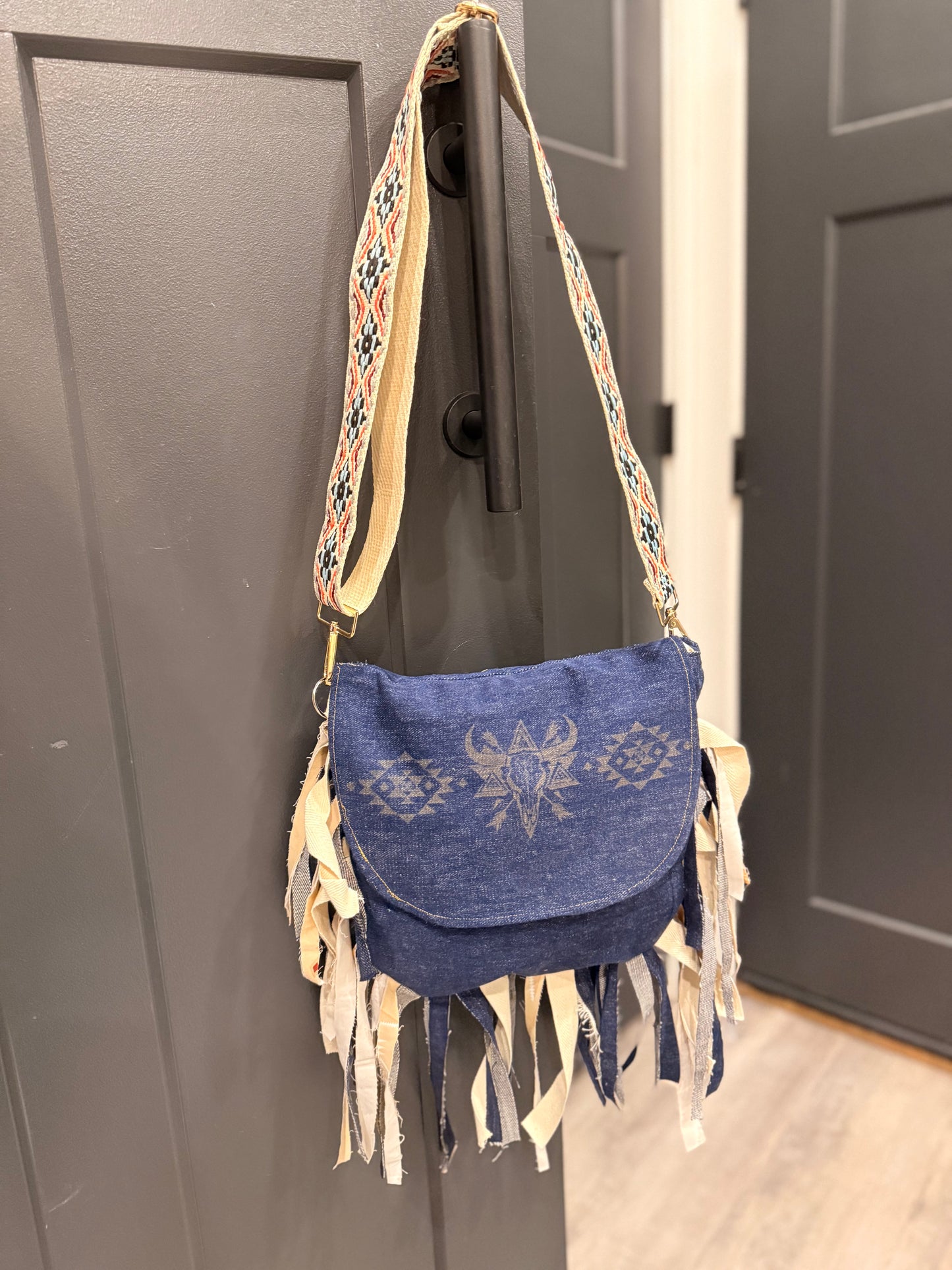 Wild Denim Slouch Bag