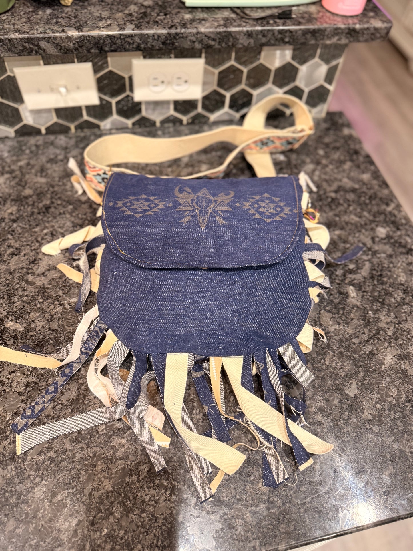 Wild Denim Slouch Bag