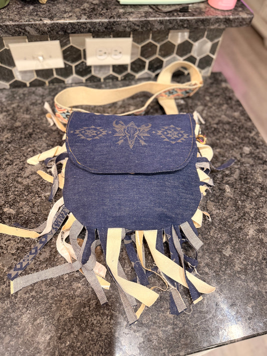 Wild Denim Slouch Bag